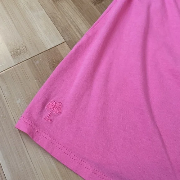 Lilly Pulitzer Strapless Ruffled Wiley Tube Top - Pink | Peach | Navy - Size XS - Picture 16 of 17